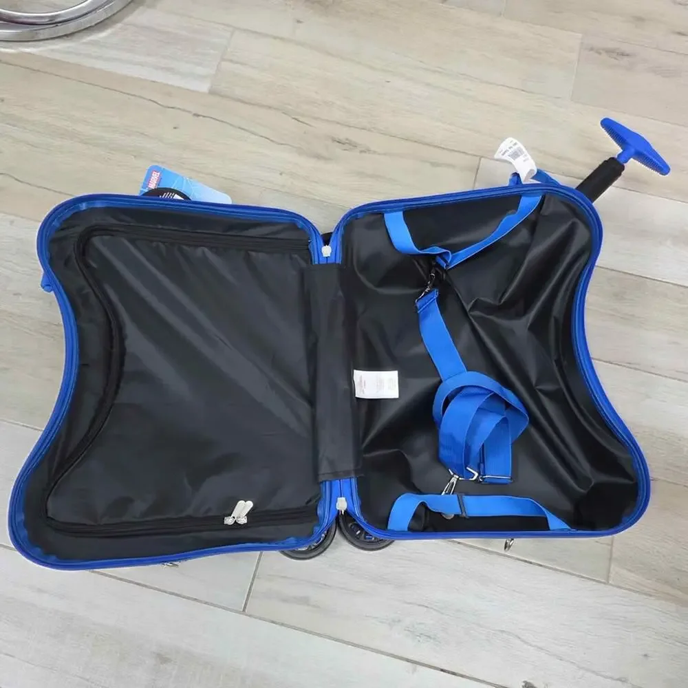 Spider-Man Kids Ride-On Suitcase – Carry-On Luggage with Wheels (New)